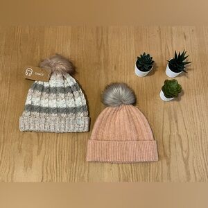 2 x Pom Pom Toques - Auxiliary by Aritzia and Chaos